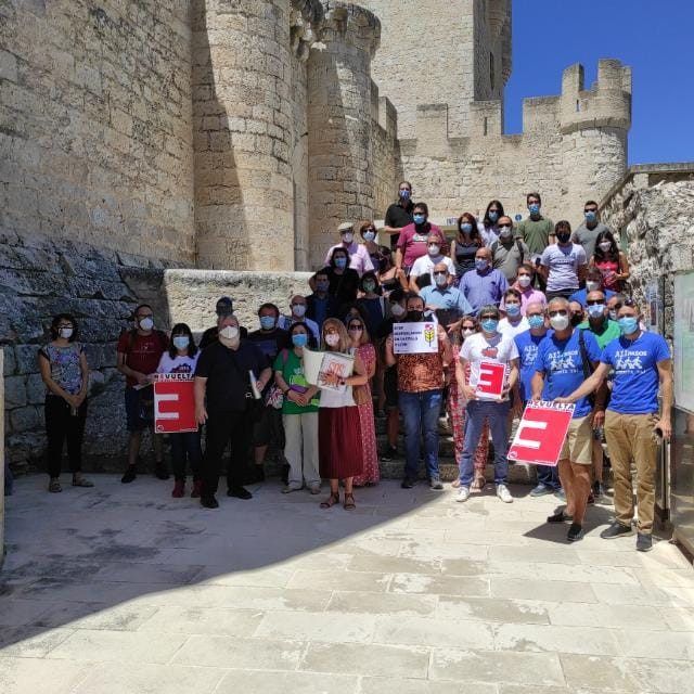 Foto del encuentro en Peu00f1afiel