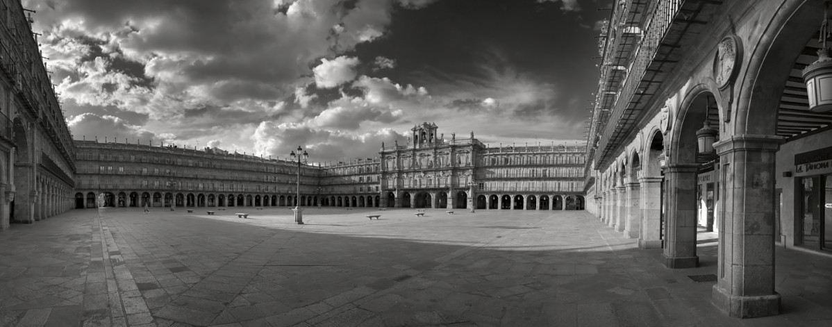Muestra fotogru00e1fica de la Plaza Mayor de Salamanca